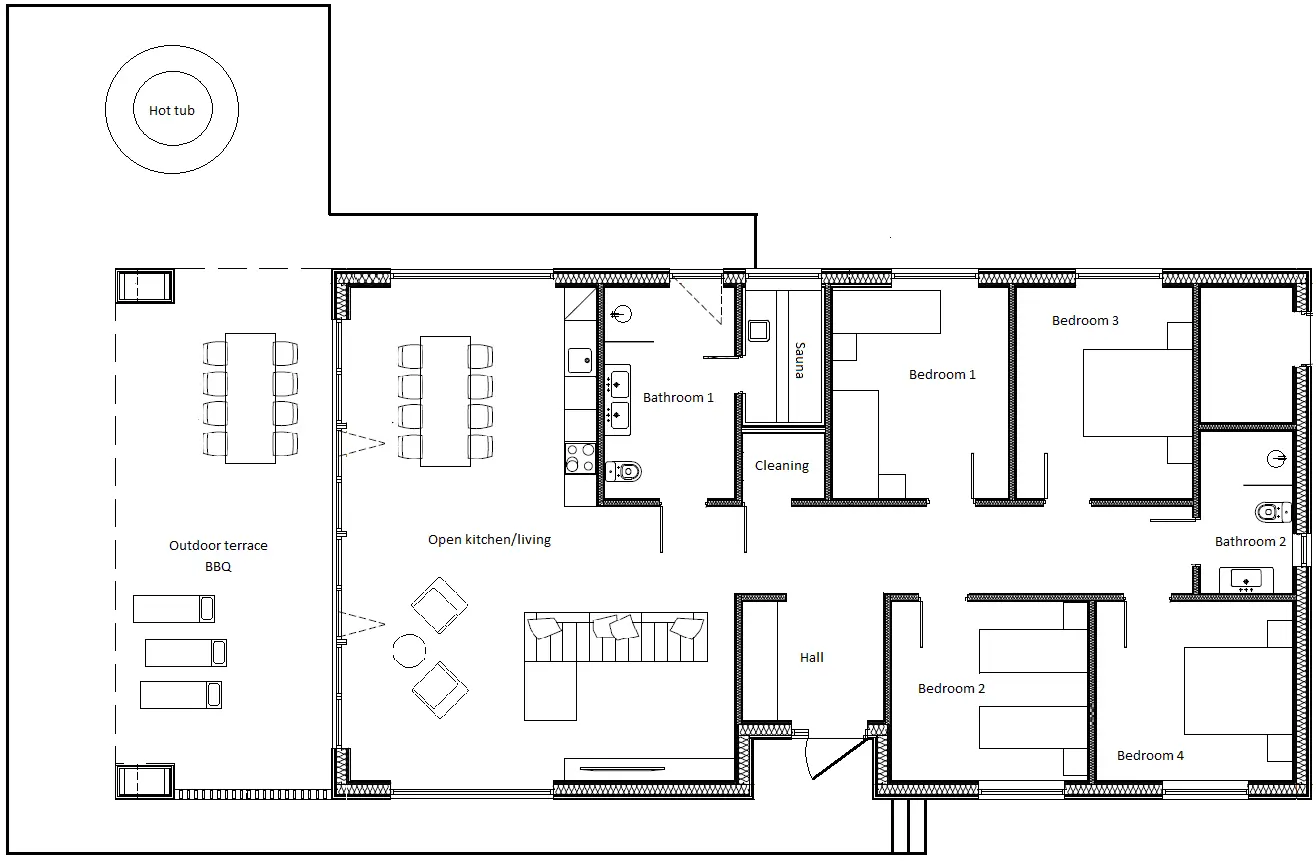 Maasika Villa majaplaan
